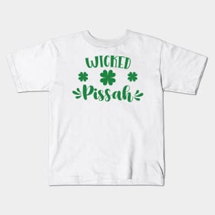 Wicked Pissah St Patricks Day Kids T-Shirt